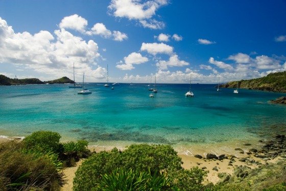 Accessible only by boat or a 25-minute hike along a rugged goat trail (take the path just beyond Flamands Beach), Colombier is a sweet little cove perfect for swimming, snorkeling or eating a French picnic.